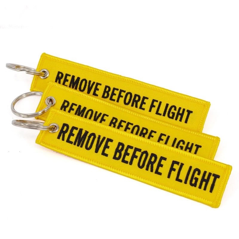 Kit 3x Remove Before Flight Amarelo - Produto Original - Escorrega o Preço