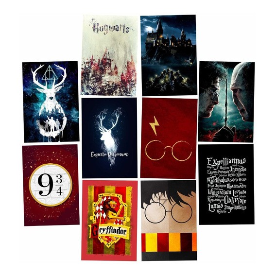 Placa Decorativa Harry Potter 20x28,5cm MDF