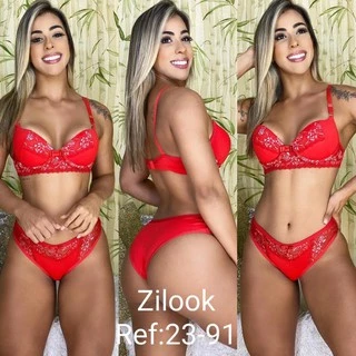 Kit só Zilook atacado com 6 conjunto de lingerie de luxo (Sutiã e calcinha). Pode escolher tamanho do P ao GG.