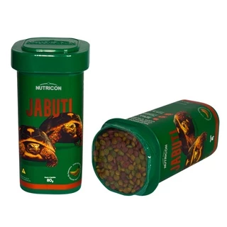 Raçao Tartarugas Jabuti Cágados 80g Nutricon - Aroma De Banana
