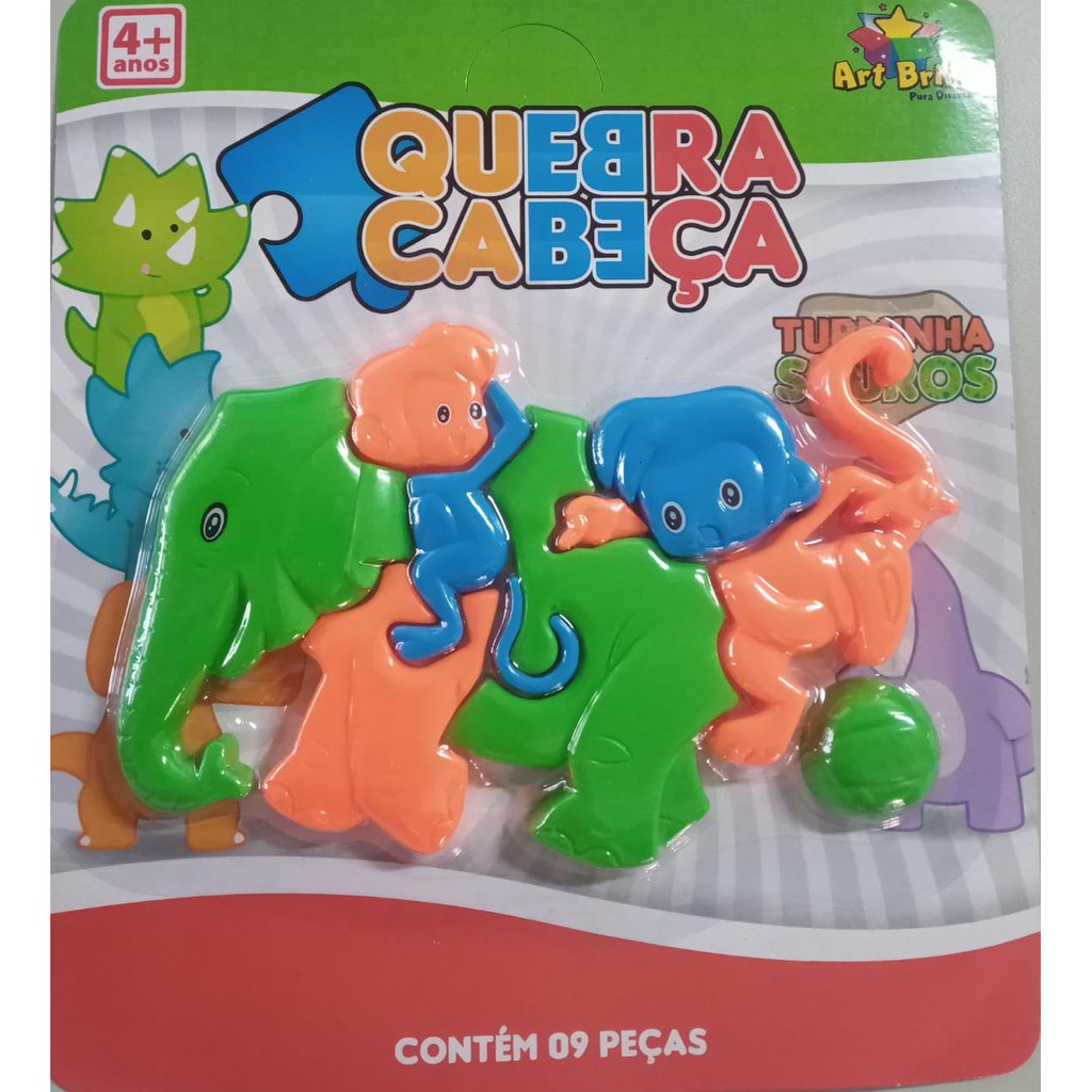 Dinossauros - Quebra- Cabeça/ 75 Peças- Jogo Educativo - Alex Brinquedos