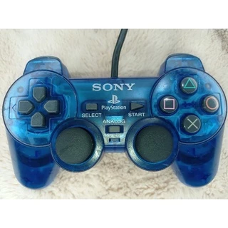 Controle Original Ps2 Sony - Série A - Azul Translúcido