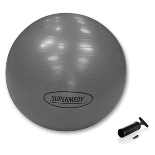 Bola Suíça para Ginástica Bomba Inflável 250kg SUPERMEDY