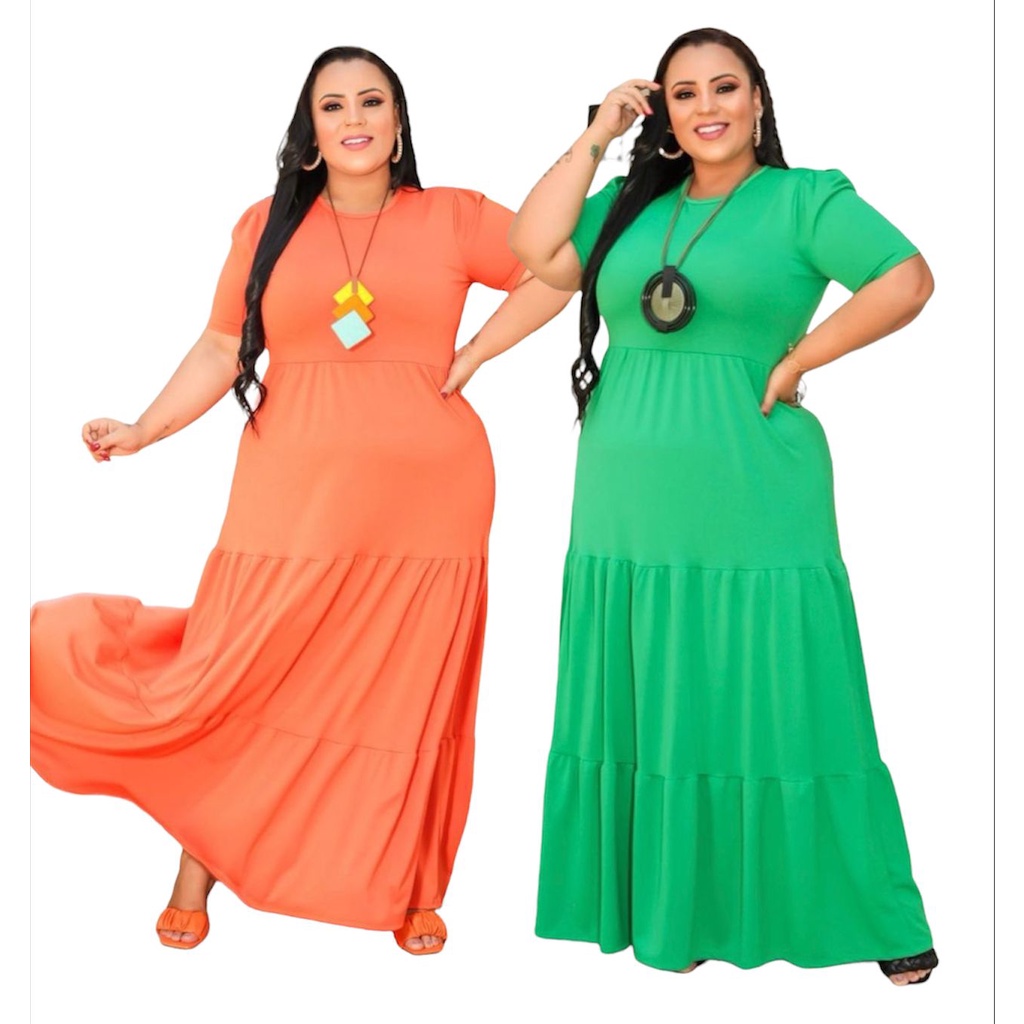 moda evangelica vestido Plus size 