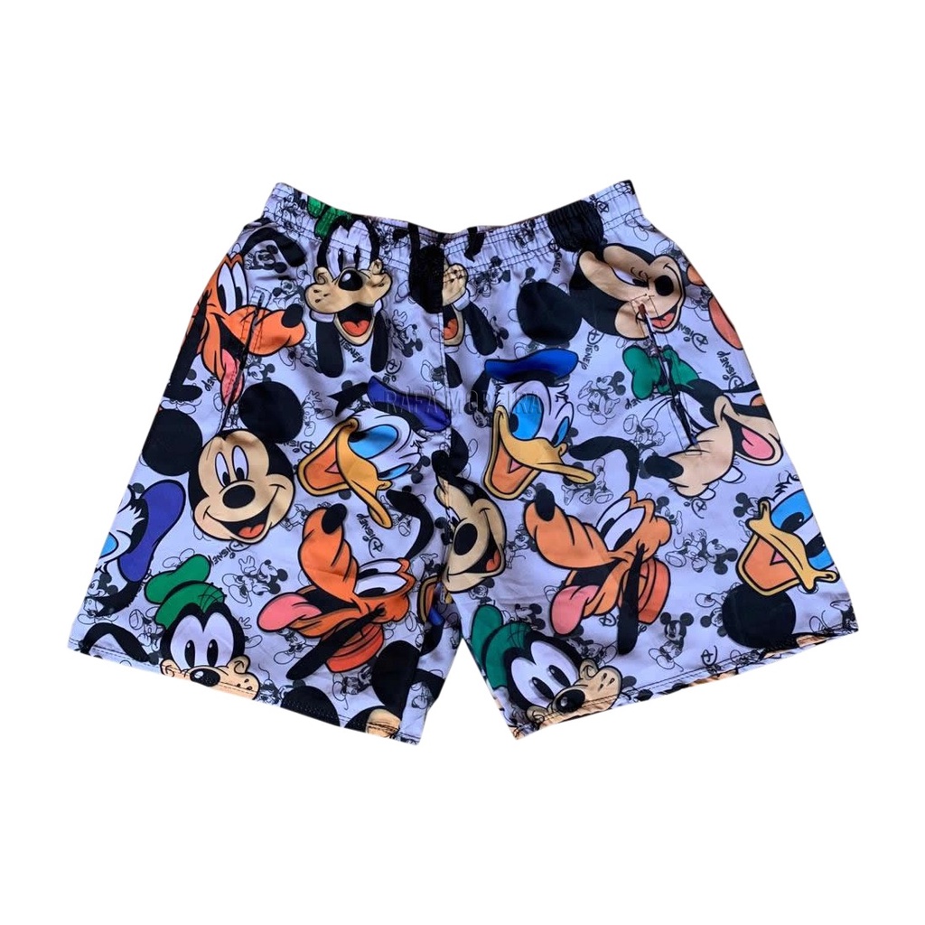 Short Masculino Estampa Desenho Animado Macaco Louco