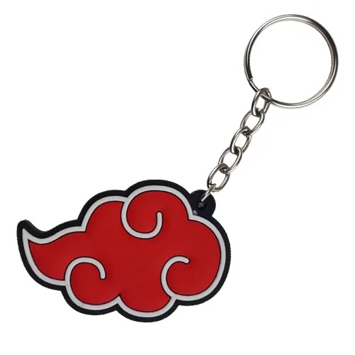 Akatsuki vermelho nuvem chaveiro para chaves do carro sacos