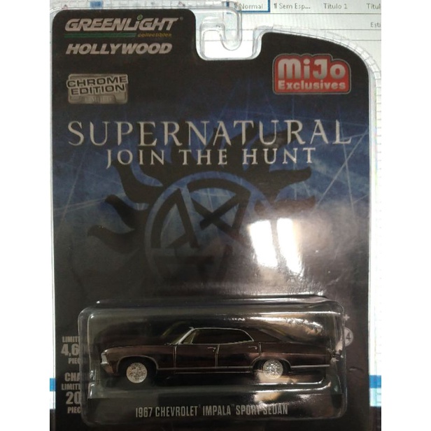Greenlight + MIJO: Chevrolet Impala 1967 Supernatural Sam & Dean