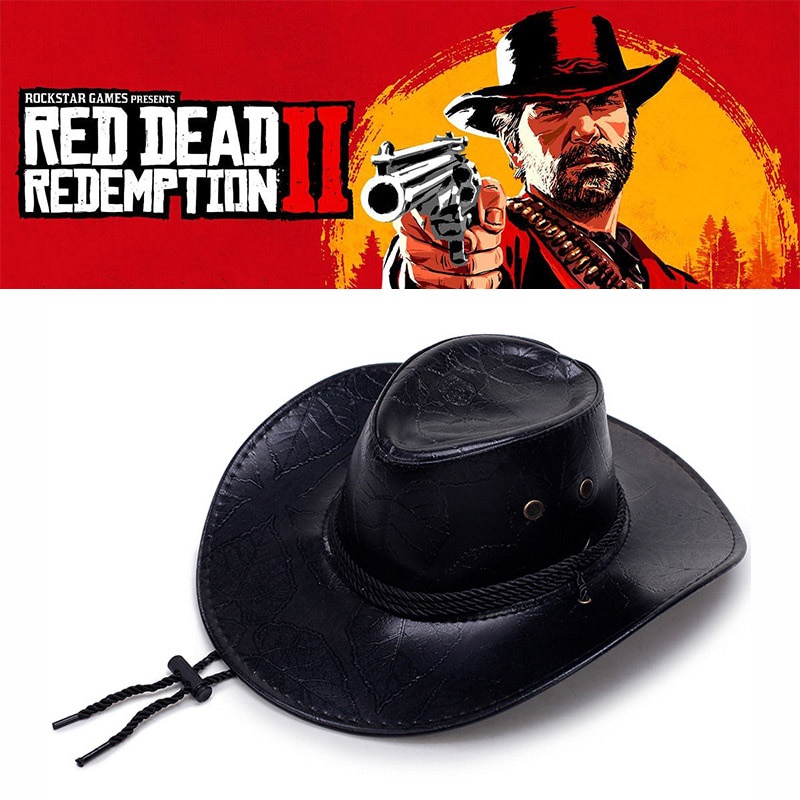 Jogo Red Dead Redemption 2 Chapéu Cowboy Cosplay Traje Prop Chapéus ...