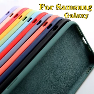 Liquid Silicone Original Case for Samsung Galaxy S8 S9 Plus Shockproof Back Soft Cover capa