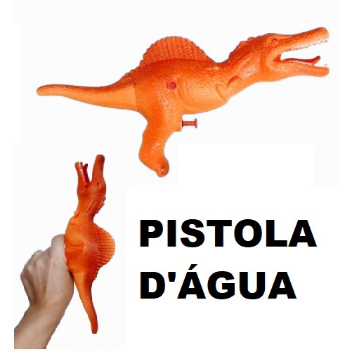 Pistola Lança Água Dinossauro Arminha De Brinquedo Verão - Dupari