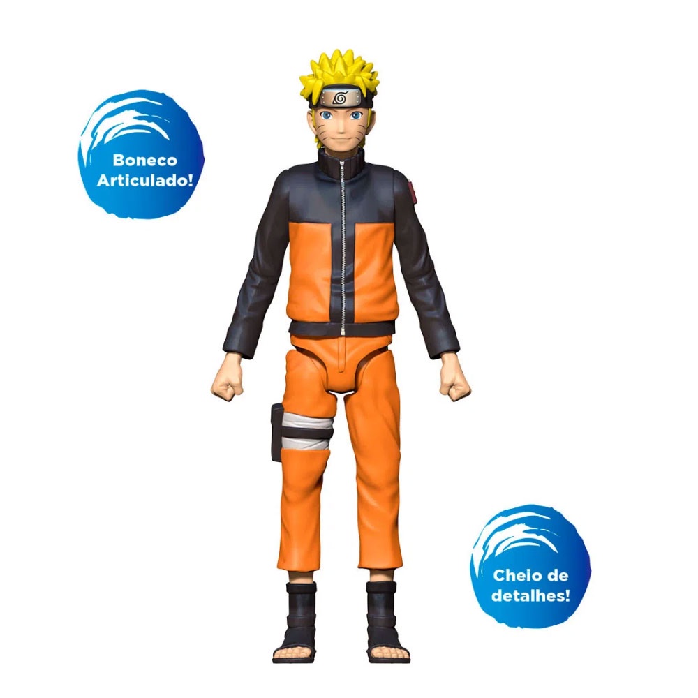Action Figure Kit 12pçs Naruto Shippuden Hinata Outros 7cm;Bandai;Fantoche;