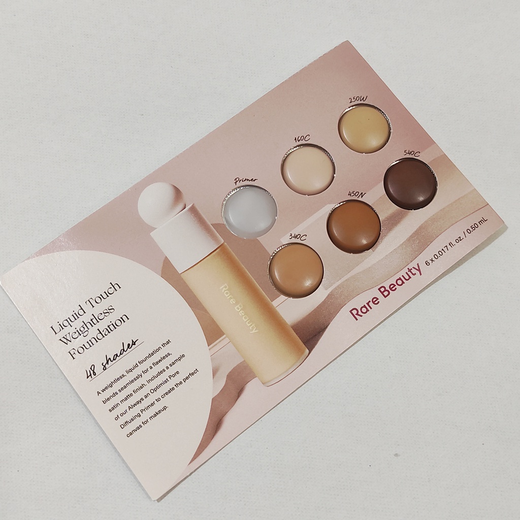 Base Rare Beauty by Selena Gomez Original Cartela Amostra Shopee Brasil