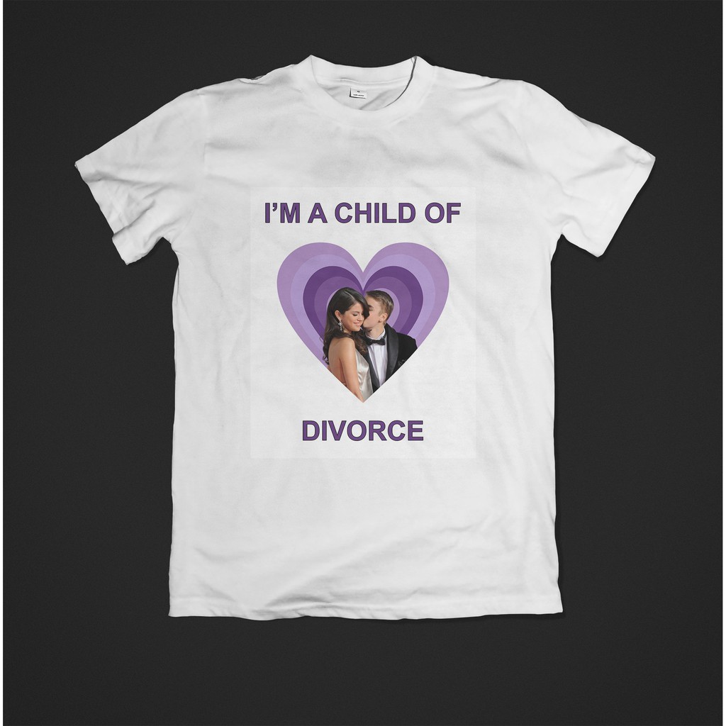 Camiseta Selena Gomez e Justin Bieber Branca