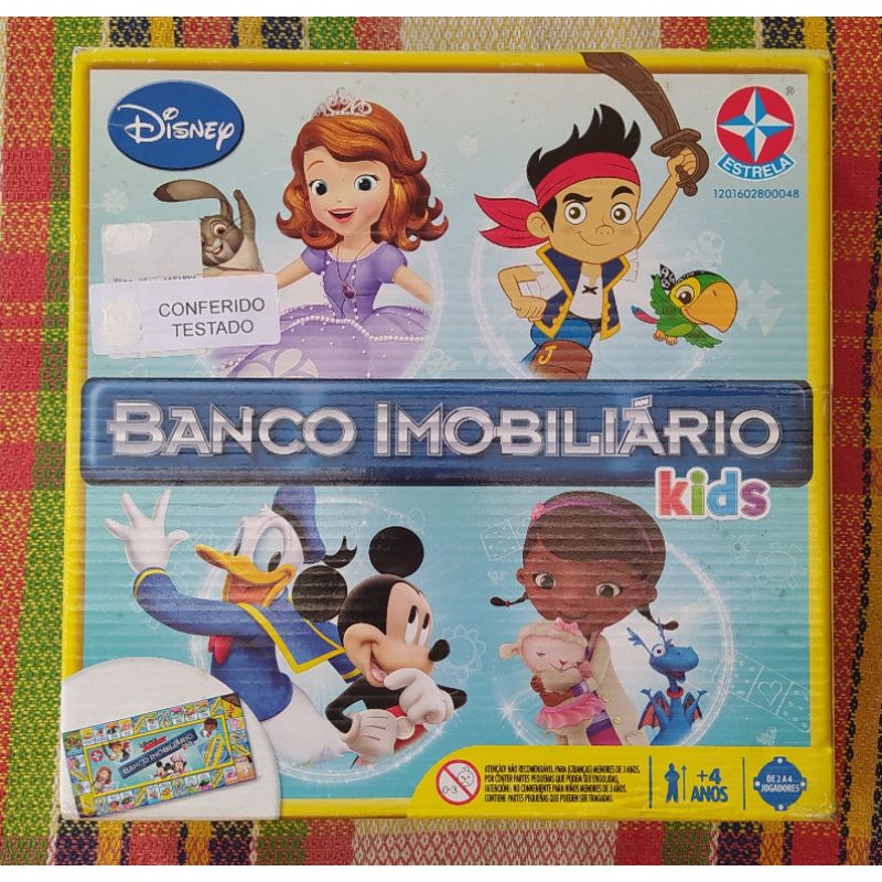 Jogo de Tabuleiro Banco Imobiliário Disney - Estrela em Promoção