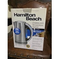 Chaleira Elétrica Hamilton Beach Com Temperatura Programável 1,7 L