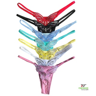 KIT 6 Calsinhas Regulagem Borboleta Fio Dental Sexy Compra Segura