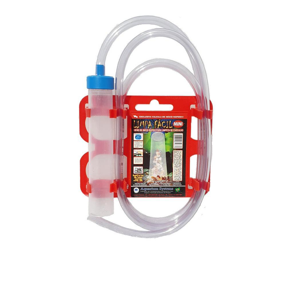 Sifonador Limpa Fácil Sifão Aquario Pequeno AquariumSystems
