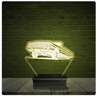 Led Luminária Acrílico Abajur - Carro Low Rider GTA
