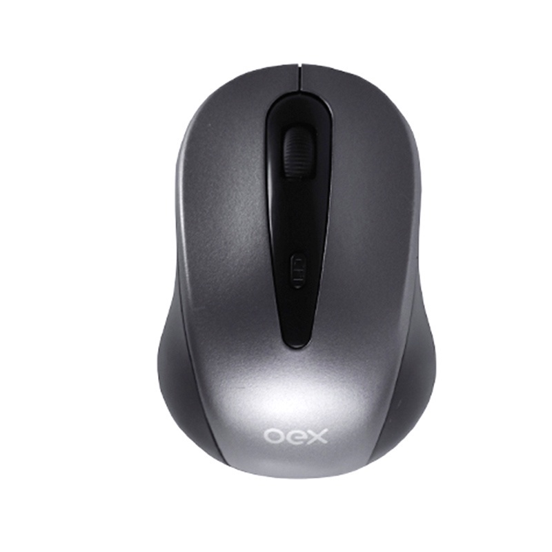 Mouse Wireless - 1600 DPI - STOCK - MS408 - Chumbo - OEX | Shopee Brasil