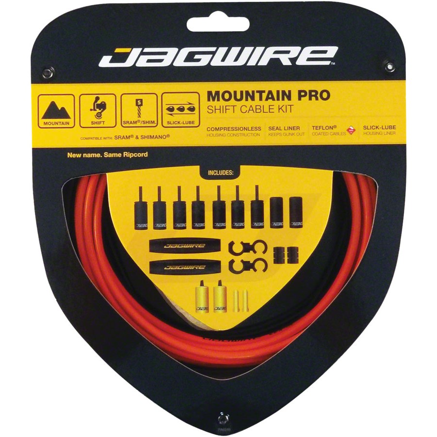 Bike Jagwire Mountain Pro Shift Cable Kit, orange MCK207 | Shopee Brasil
