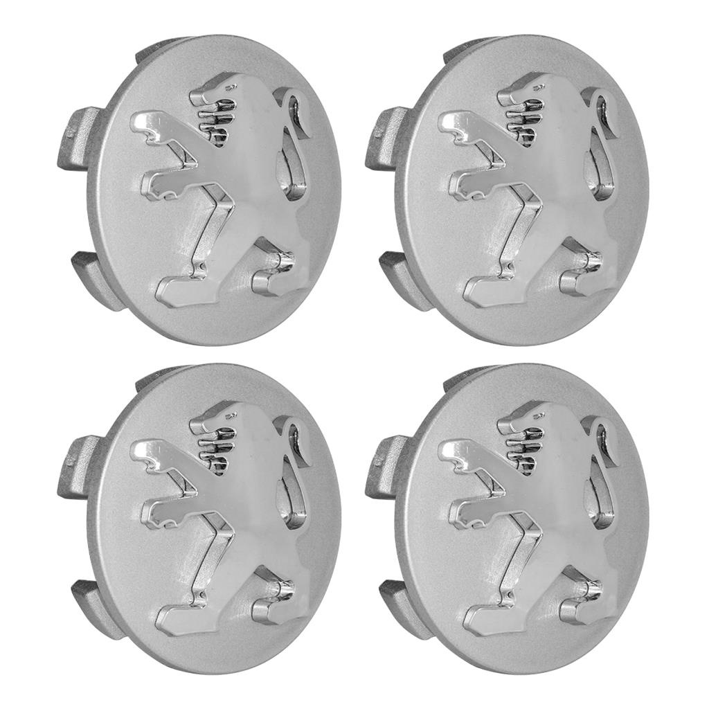 4 Stuks Auto Wieldop Voor Peugeot 206 308 307 207 208 3008 508 407 60mm, Auto Wieldop Met Logo Auto Wielnaafdop, Wielnaafdop Velgdoppen Naafdoppen Accessoires,C