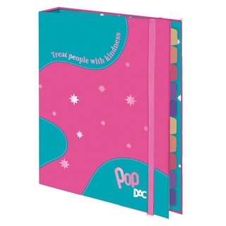 Fichário Colegial DAC Pop c/ Elástico 48 Folhas