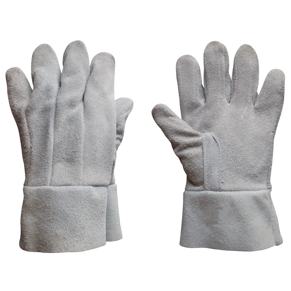 Luva De Couro Raspa Punho 7cm Costura Reforçada Com C.a | Shopee Brasil