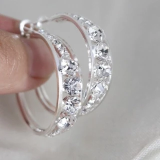 Brincos De Noivado Romântico Rhinestone Jóias De Moda Casamento Aniversário Do Dia Dos Namorados