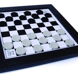 Jogo dama e trilha - 2 em 1 plástico grande 24x24 - dutati treine sua mente em Oferta na Shopee