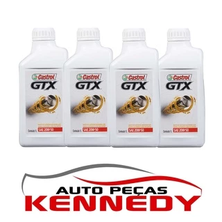 ÓLEO MOTOR Gtx SL 20W50 CASTROL ANTI BORRA MINERAL 1L (4 LITROS)