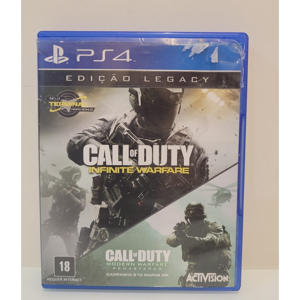 call of duty modern warfare remastered PS4 mídia física semi-novo