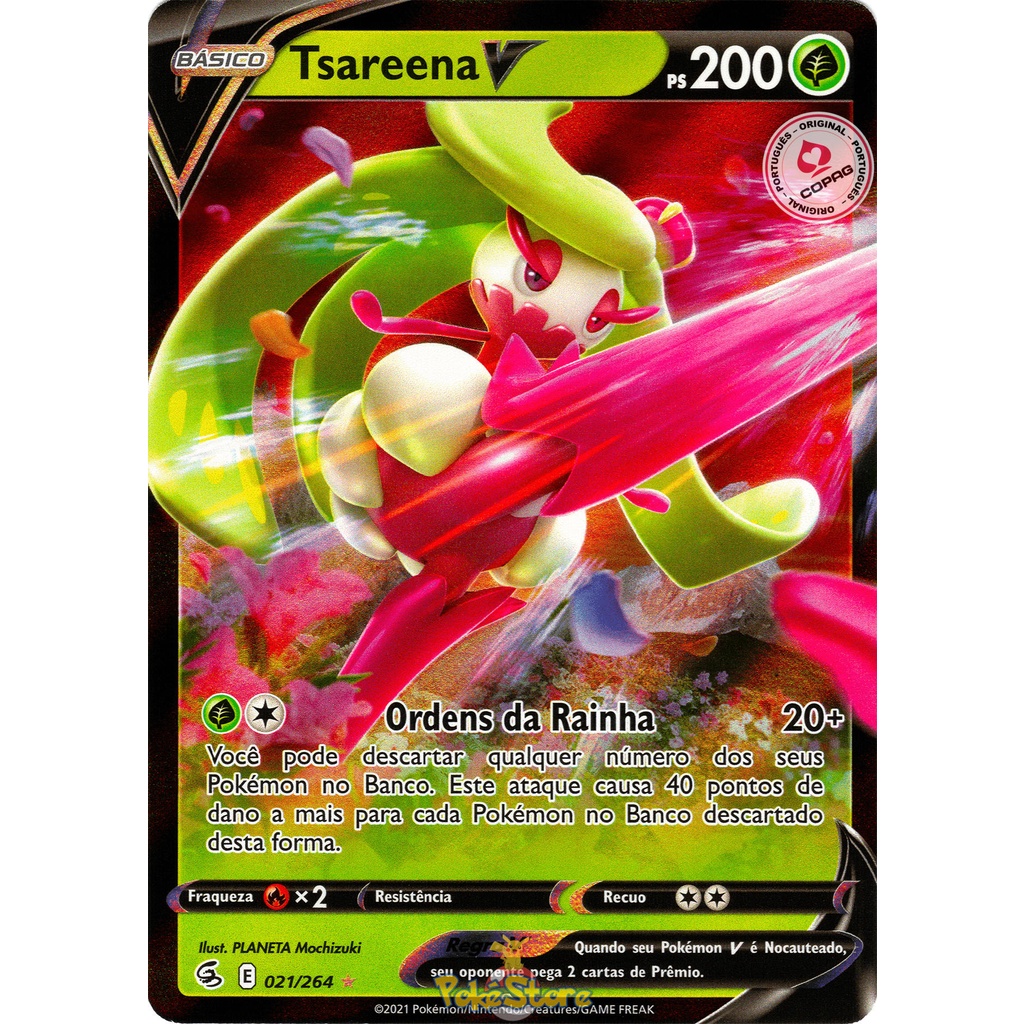 tsareena v pokemon card value Amazon.com: Tsareena V - 246/264 - Full Art Ultra Rare - Sword & Shield main image 0