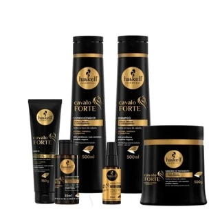 Kit Cavalo Forte Haskell Sh Cond Másc 500g 6 Itens Completo