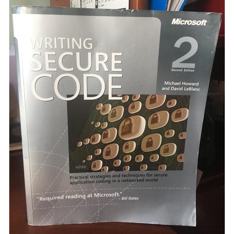 Livro Writing Secure Code 2nd; Michael Howard; David Leblanc | Shopee ...
