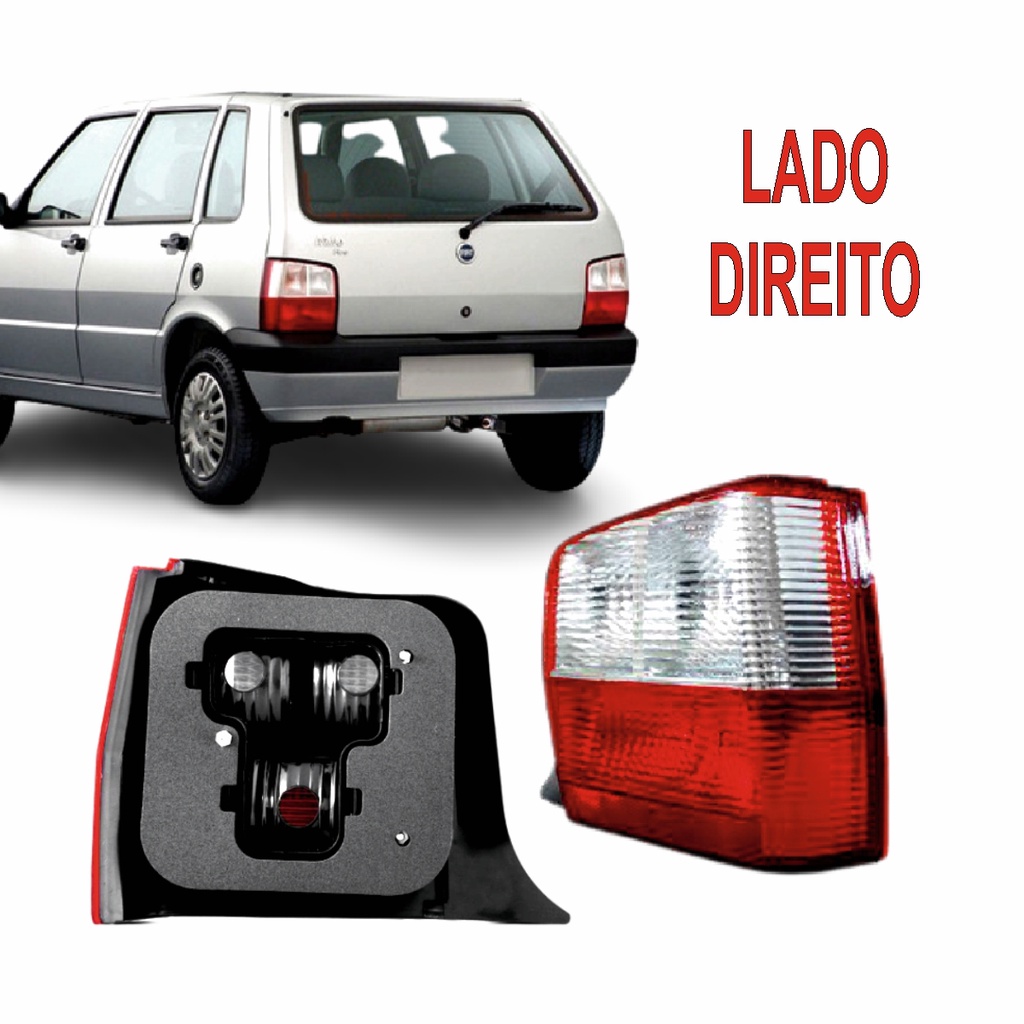 Lanterna Traseira Completa Fiat Uno Mille Fire Way Economy Lado Direito ...