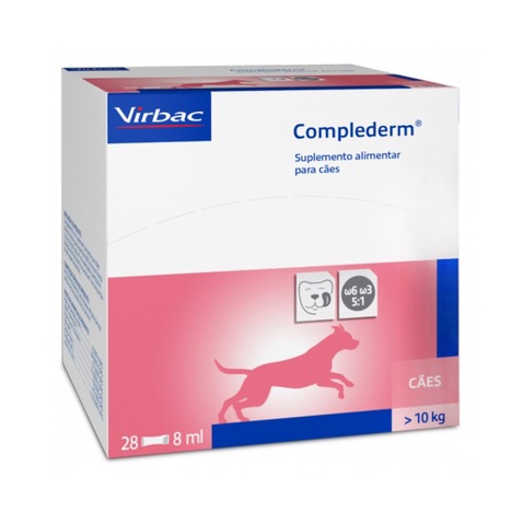 Suplemento Alimentar Complederm Virbac - 28 Sachês de 8ml | Shopee Brasil