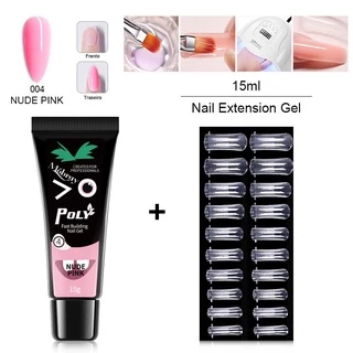 LIMEGIRL Mobray Poly Nail Gel Set UV Transparente/Rosa Acrílico Extensão De Dedo De Construção Rápida Soak Off Polonês C em Oferta na Shopee