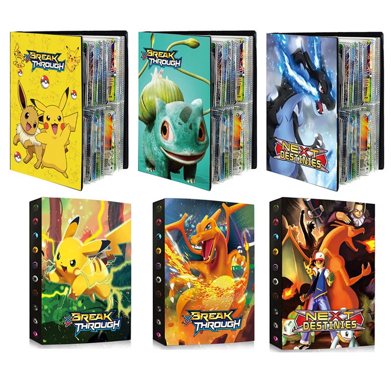 240 Mapa De Cartões Pokemon Cartas Álbuns De Coleção De