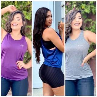 regata feminina academia camiseta dry-fit