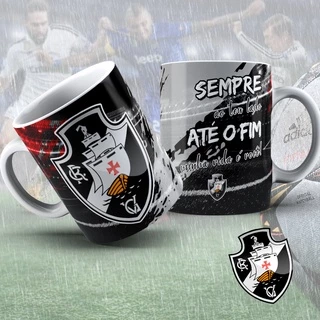 Caneca Personalizada Times Vasco 325 ml de Porcelana Embalada para Presente