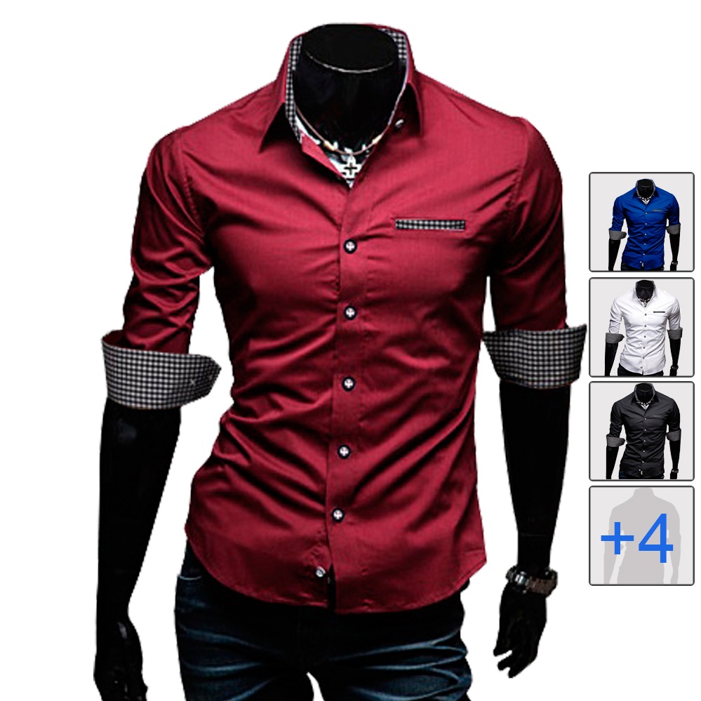 Camisa social best sale masculina fit slim