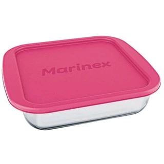 Travessa Quadrada 1,1L Marinex com ou sem Tampa Assadeira em Vidro Temperado Pirex em Oferta na Shopee