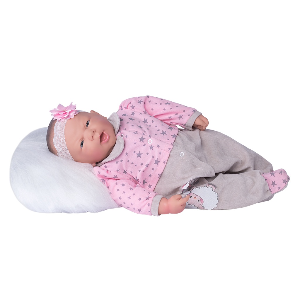 Boneca Bebê Reborn Vinil Menina Corpo Tecido 50cm Inmetro