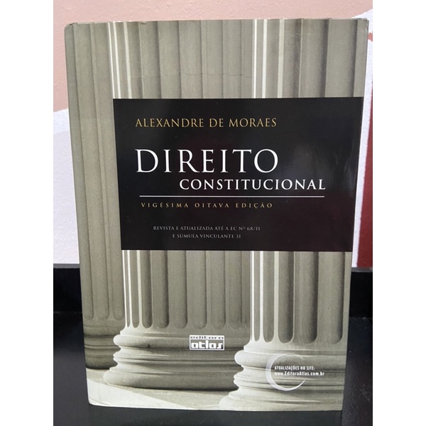 Livro Direito Constitucional - Alexandre de Moraes | Shopee Brasil