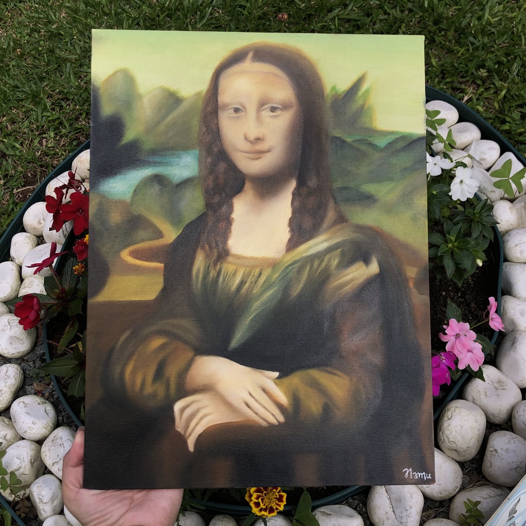 Quadro decorativo - Monalisa, Pintura a óleo | Shopee Brasil