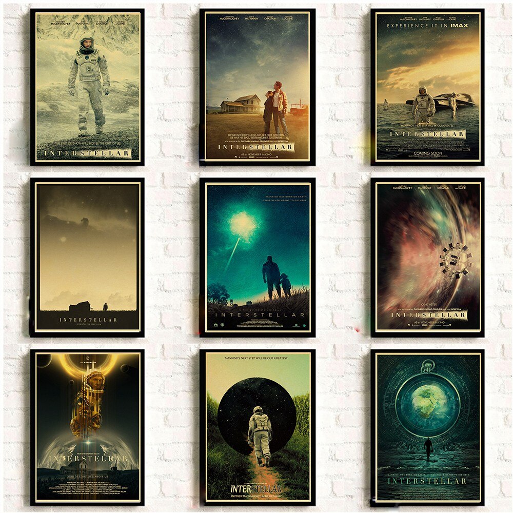 Poster De Filme Clássico Nolan Mcconaughey Retrô Cartazes E Cópias De Papel Kraft Para Casa / Quarto D