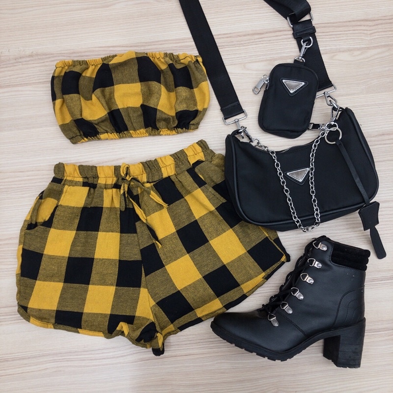 LOOK DO DIA: CONJUNTO XADREZ