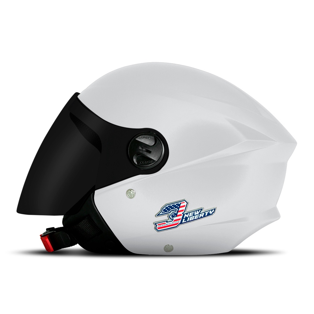 Capacete Moto Aberto Pro Tork New Liberty 3 Three Elite Viseira Fume  Masculino e Feminino