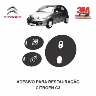 Adesivo Restauração Painel C3 Kit Para 3 Botões Alerta