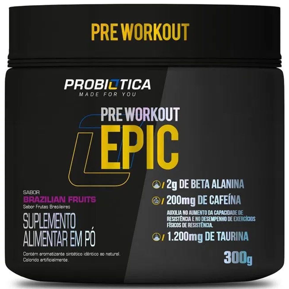 Epic Pre Treino – 300g – Probiótica